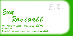 eva rosivall business card